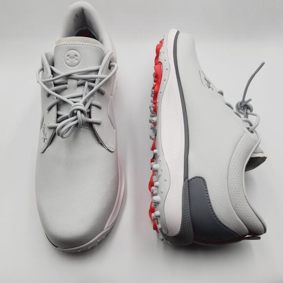 Mens Size 9.5 Under Armour Golf Shoes UA Drive Glide Spikeless White 6006123-014 main image 4